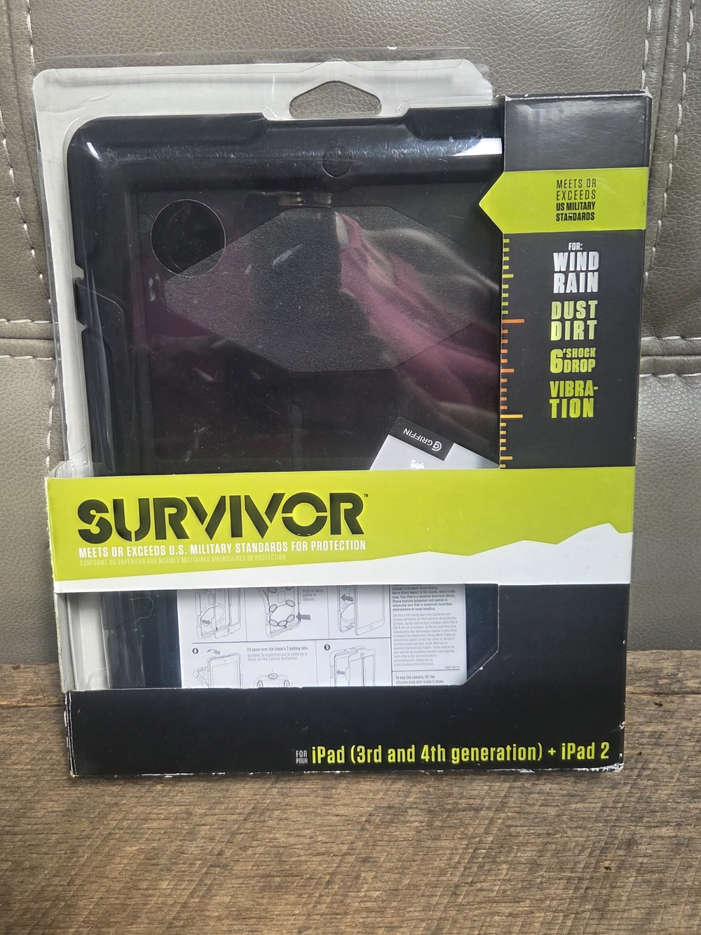 Griffin Survivor Rugged iPad Case Gen 2 3 4 Military Duty NIB ~ BIN 1J